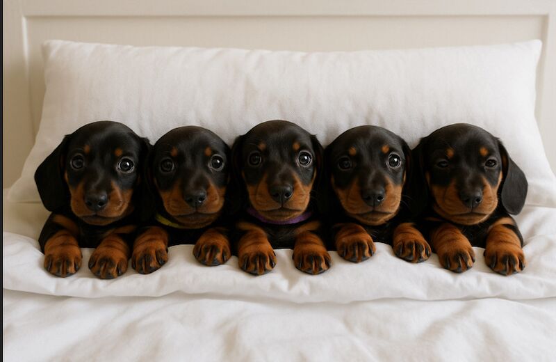 Dachshund puppies for sale in Faringdon, Oxfordshire – KC registered, 8 weeks old